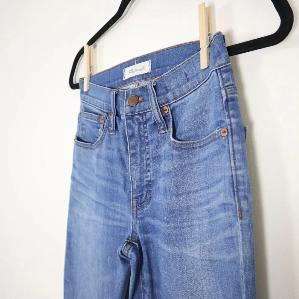 Madewell Size 23 Cali Demi-Boot Jeans Destructed-Hem Edition Style H5900 - Picture 5 of 11